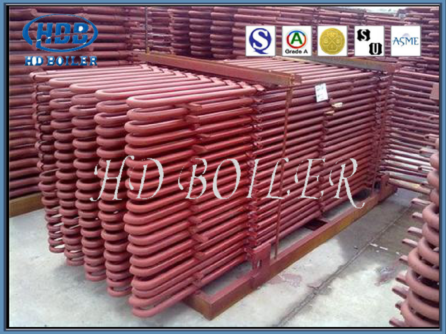 Heat Recovery Boilers Hrsg Economizer / Economiser Coils ASME Certification