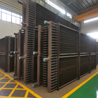 ASME Standard Horizontal Boiler Economizer Painted H Fin Tube Gas Fired Power Plant