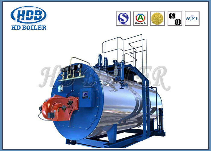 Oil Fired / Gas Fired Steam Boiler , Industrial Steam Generators High Efficiency