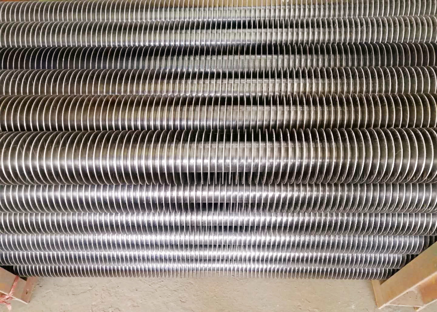 Energy Efficient Boiler Fin Tube Heaters Extruded For Economizer , ASME