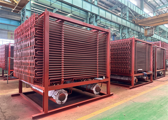 Serpentine Tube SA210A1 Boiler Economizer With Manifolds Header High/Low Temperature